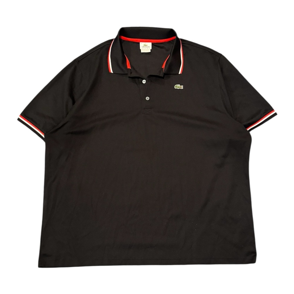 Lacoste Sport Black and Red Polo